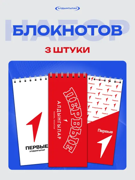 Алдынгылар Блокноты 15*6 см, 3 шт
