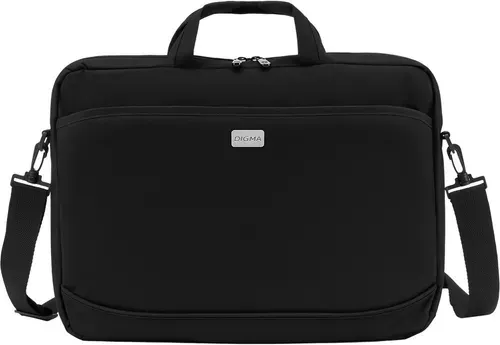 Сумка для ноутбука 15.6" Digma, цвет черный, полиэстер, (R212BK)
