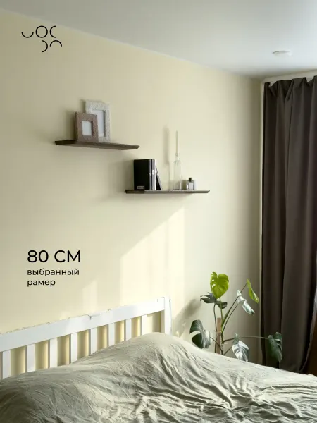 WoodRoof Настенная деревянная полка из дуба 80*15 см