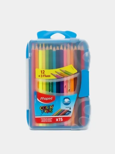 Цветные карандаши Maped Color'Peps, 15 цветов, 832035 MR000404