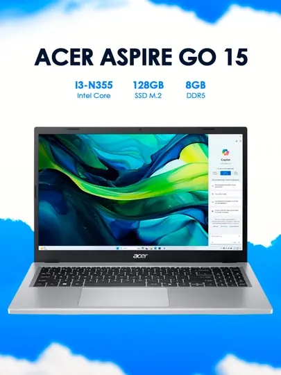 Ноутбук Acer Aspire Go 15 AG15-32P-39R2 Silver