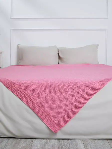 BlanketsShop Плед 150х200 покрывало одеяло диван кровать вязаный детский