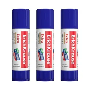 Клей-карандаш ErichKrause Extra, 15г, 3 шт