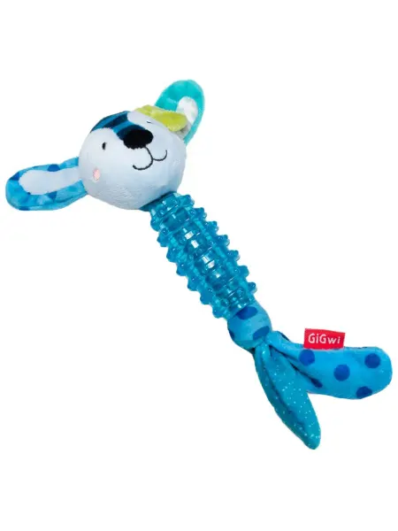Gigwi Игрушка Suppa Puppa заяй для собак с пищалкой 15 см