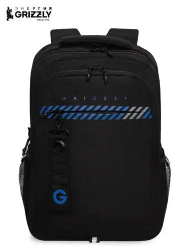 Рюкзак молодежный GRIZZLY с карманом для ноутбука 15", анатомической спинкой, для мальчика, мужской, RU-532-1