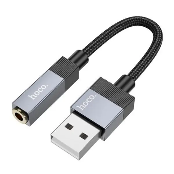 Адаптер-переходник USB - AUX 3.5 / Переходник для кабеля на ПК, ноутбук, / Адаптер AUX 3.5 / Адаптер USB