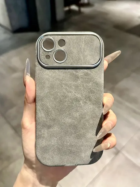 Чехол О'кейси, для iPhone 15, защита камеры, накладка, серый