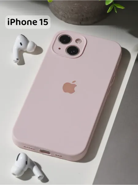 Persica Чехол на iPhone 15 силиконовый квадратный