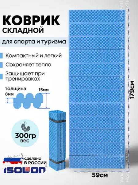 ISOLON Коврик туристичекий складной 15 мм