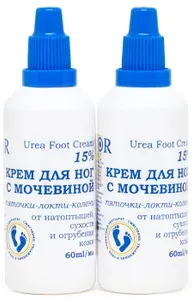 Крем для Ног L'Or увлажняющий с мочевиной 15% , 60 мл 2 шт