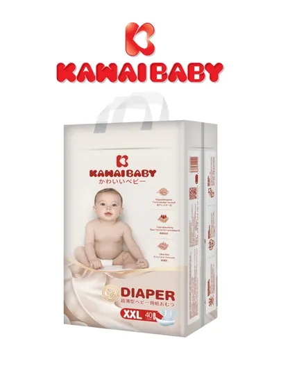 Kawai Baby подгузники 6 (XLL), 15+ кг, с лечебным кремом, гипоаллергенные