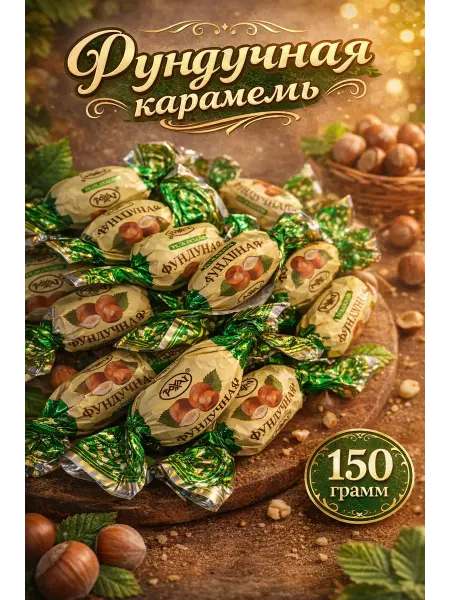 Конфеты Фундучная карамель 150г