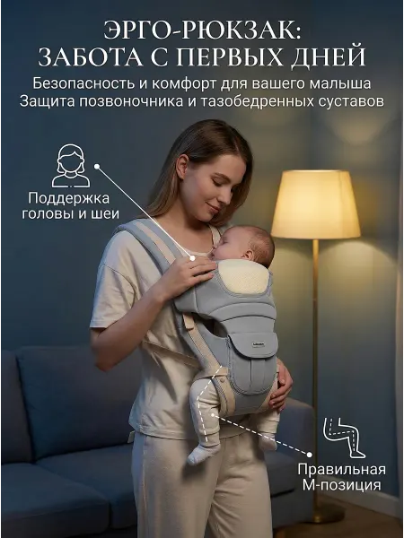 Эргорюкзак Кенгуру для новорожденных Слинг