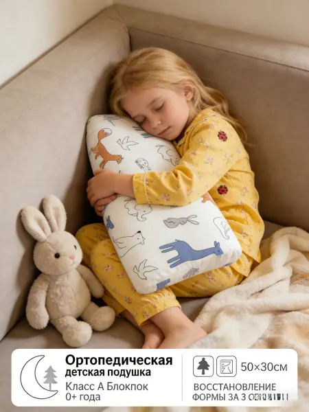Ортопедическая подушка для детского сна