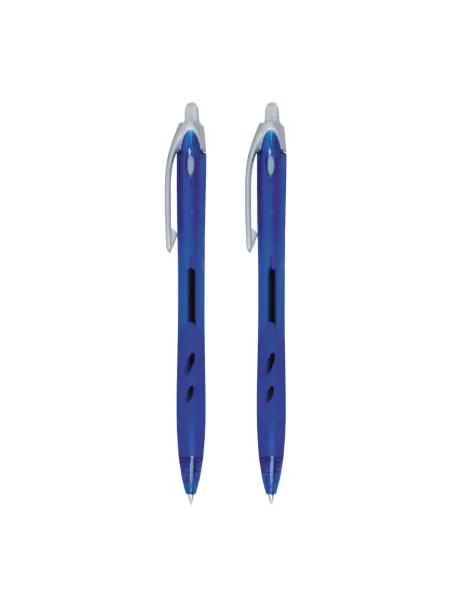 Pilot. Ручка шариковая rex grip, синяя, 0.5 мм, 2 шт