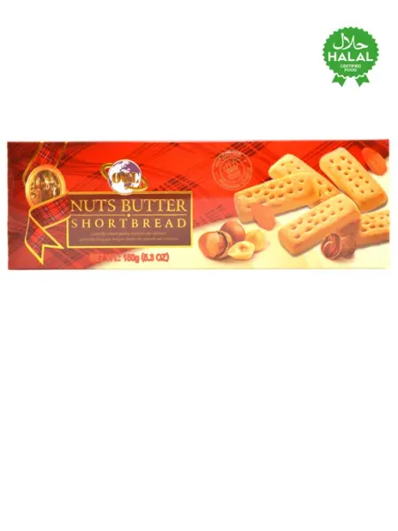 HUAMEI Печенье SHORTBREAD Шотландское с орехамим 150г
