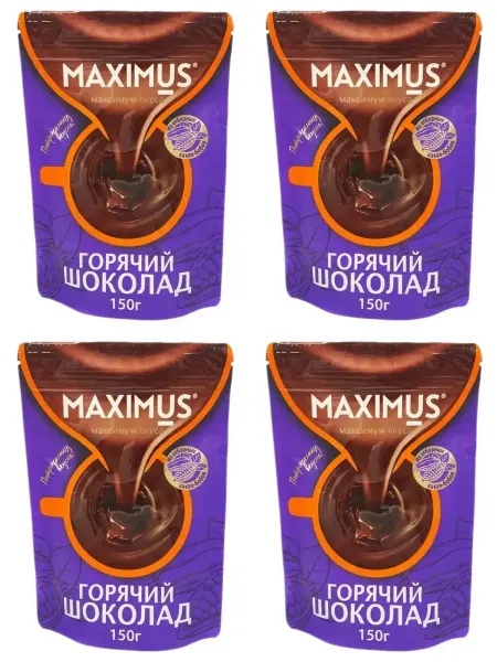 Maximus Какао-напиток растворимый "Горячий шоколад", 150 г