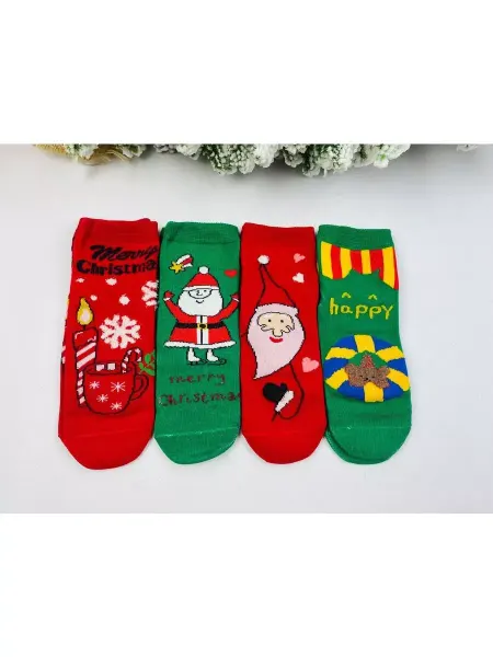 Мастер Хлопка Новогодние носки подарочные детские 2 упакови 5-8 лет