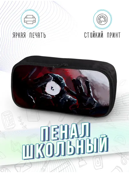 Каждому своё Game Пенал Школьный Роблокс Игры Doors Геймерский Розовый Черный