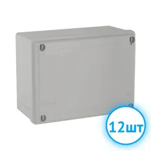 Коробка распределительная прямоугольная DKC Express 54010 150х110х70 мм с гладкими стенками для открытого монтажа IP56 серый (комплект из 12 шт)