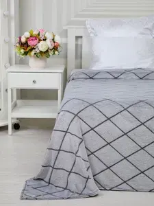 Плед 150х200 на кровать, графит, VENECIA