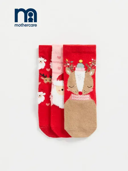 Mothercare Носки детские новогодние - набор 3 шт