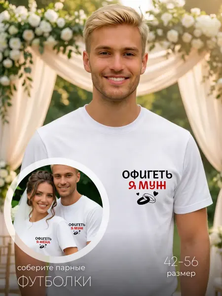 Monigi Футболка белая муж