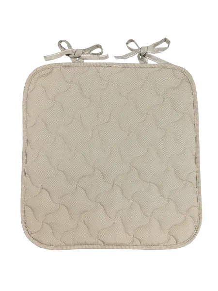 Linen Way Галета на сиденье 38-35x38x2 см цвет бежевый