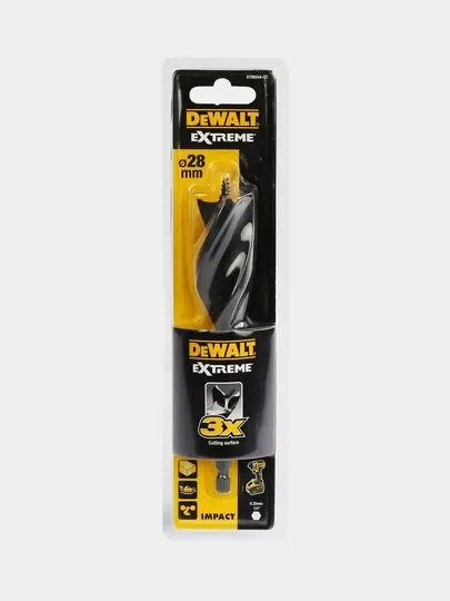 Сверло по дереву DeWALT "EXTREME IMPACT", 28 * 152 мм, DT90244-QZ