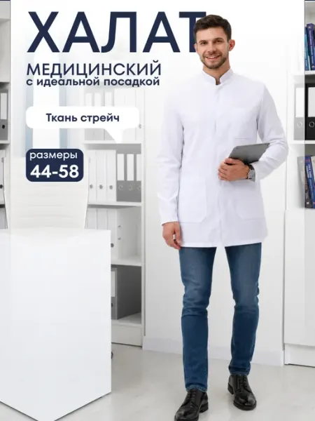 СВформа Халат медицинский на кнопках