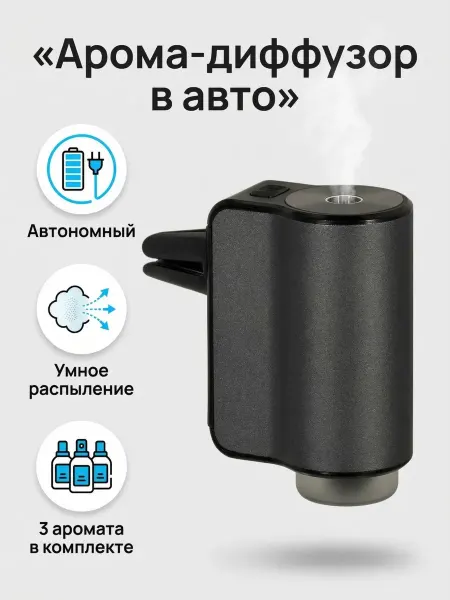 Aroma Boost Автомобильный ароматизатор ультразвуковой, диффузор в машину