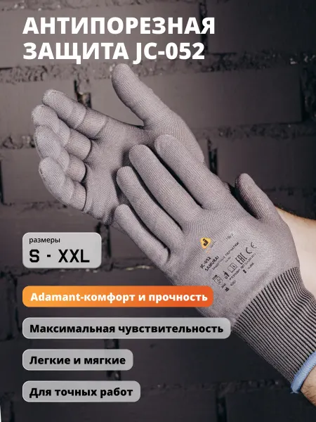 JETA SAFETY Перчатки рабочие защитные антипорезные JC-052