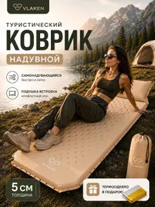 Коврик туристический самонадувающийся одноместный