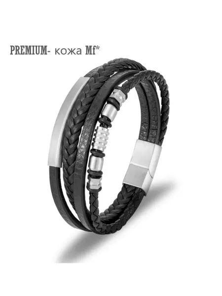 Trende Браслет многослойный из кожи MF, бижутерия