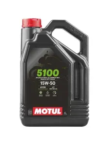 MOTUL 5100 4T 15W-50 Масло моторное, Синтетическое, 4 л