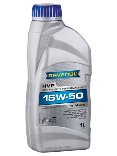RAVENOL Моторное масло HVP 15W-50 для автомобилей с большим пробегом