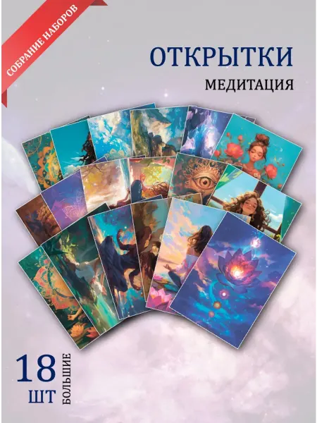 Обнимай словами А6 открытки медитации