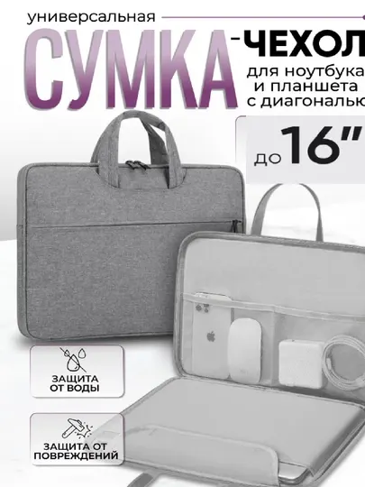 N!KO Сумка для ноутбука 16" и документов