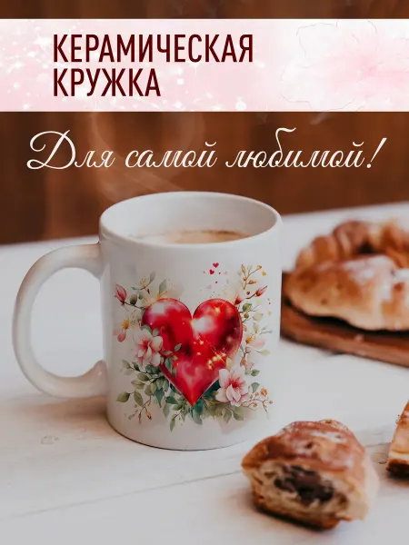 Счастье в подарок Подарочная кружка ко дню всех влюбленных
