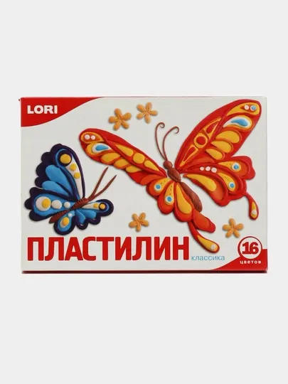 Пластилин "Классика", без европодвеса, Пл-008, 16 цветов 20 гр