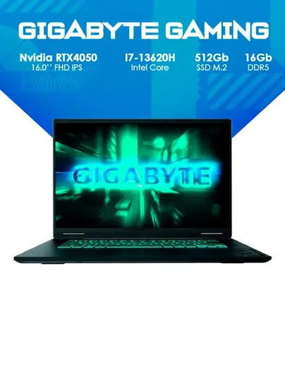 Ноутбук Gigabyte Gaming A16 GA6H i7-13620H 16GB 512GB RTX4050 16 FHD