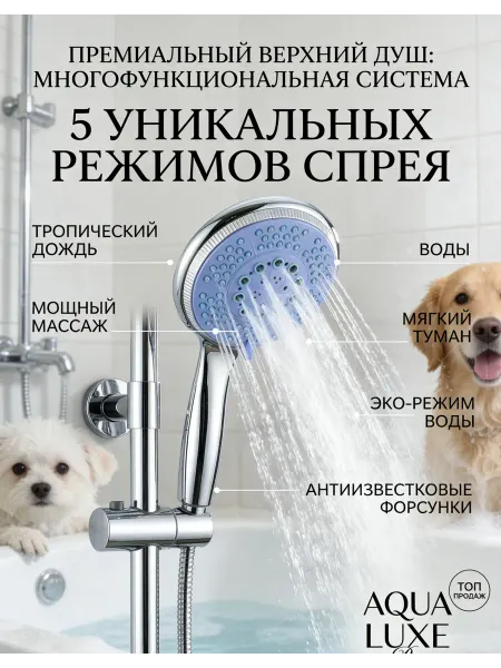 Многофункциональная душевая лейка с