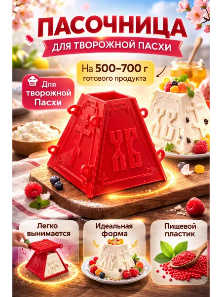 Форма для пасхи творожной, 1 шт