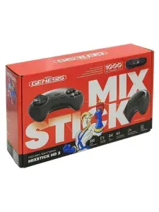 Retro Genesis MixStick HD 2 Игровая приставка, 8/16 bit, 900 игр, 2 геймпада, черная матовая Уцененный товар