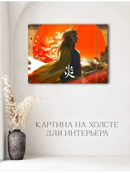 Картина аниме Клинок рассекающий демонов 07 20х30