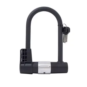 Замок велосипедный U-lock 16 мм, с креплением, всепогодный сертифицированный, цвет черный, БУЛАТ ВС 328-01