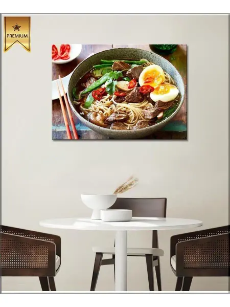 Classic Art Картина на холсте рамён с мясом 20х30