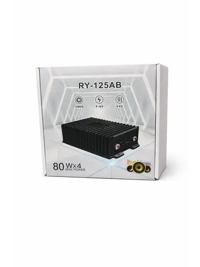 Автомобильный усилитель звука 4×80W, 16 pin Android магнитола, компактный авто усилитель