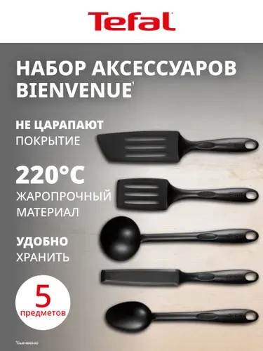 Набор аксессуаров для готовки Bienvenue от Tefal K001A504, пластик, 5 шт