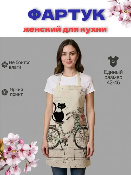 CALABRONE Фартук универсальный, "Весеннее настроение"